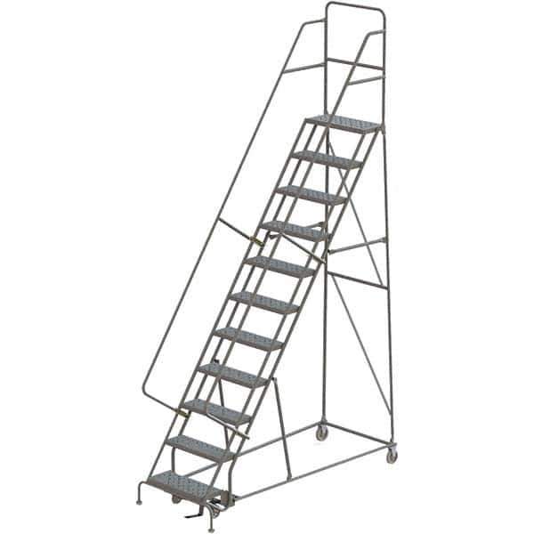 TRI-ARC - Rolling & Wall Mounted Ladders & Platforms Type: Rolling Warehouse Ladder Style: Rolling Platform Ladder - USA Tool & Supply