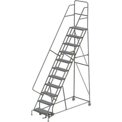 TRI-ARC - Rolling & Wall Mounted Ladders & Platforms Type: Rolling Warehouse Ladder Style: Rolling Platform Ladder - USA Tool & Supply