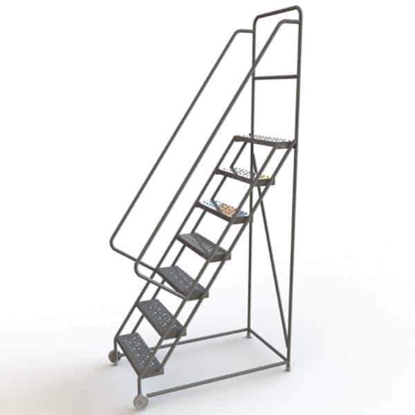 TRI-ARC - Rolling & Wall Mounted Ladders & Platforms Type: TiltNRoll Rolling Ladder Style: Tilt & Roll Safety Ladder - USA Tool & Supply