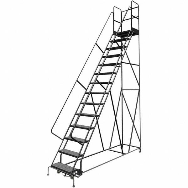 TRI-ARC - Rolling & Wall Mounted Ladders & Platforms Type: Rolling Warehouse Ladder Style: Rolling Platform Ladder - USA Tool & Supply