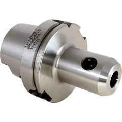Techniks - HSK100A Taper Shank 1/2 Hole End Mill Holder & Adapter - 1-3/8" Nose Diam, 6" Projection - Exact Industrial Supply