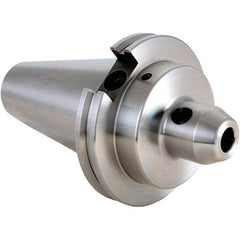 Techniks - CAT50 Taper Shank 8mm Hole End Mill Holder & Adapter - 28mm Nose Diam, 4" Projection - Exact Industrial Supply