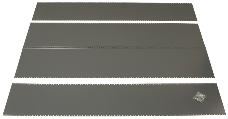 48 x 18 x 85" - Steel Panel Kit for UltraCap Shelving Starter Unit (Gray) - USA Tool & Supply