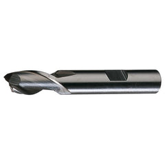 ‎17/32″ × 5/8″ × 2″ × 4-1/8″ RHS / RHC HSS HSS Single End 2-Flute Center Cutting End Mill - Bright