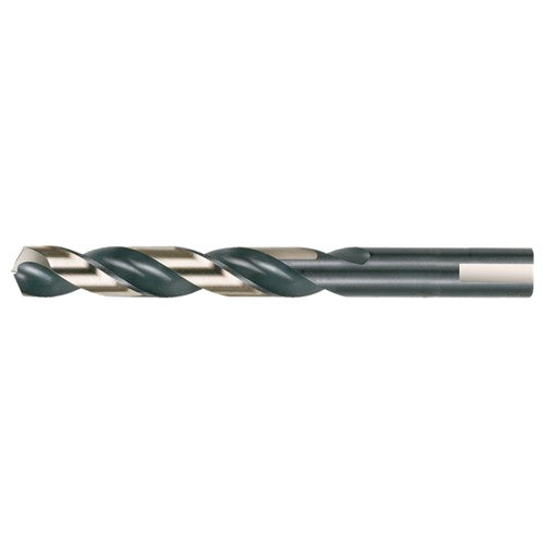 11/32 RHS / RHC HSS 135 Degree Split Point Heavy Duty Jobber Length Drill - Black & Gold - Exact Industrial Supply