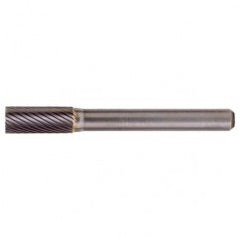 SA-1 Standard Cut Solid Carbide Bur-Cylindrical without End Cut - USA Tool & Supply