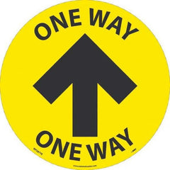 NMC - "One Way" Adhesive-Backed Floor Sign - USA Tool & Supply