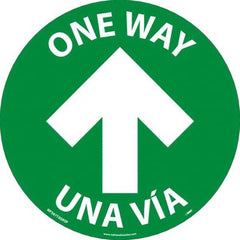 NMC - "One Way" Adhesive-Backed Floor Sign - USA Tool & Supply