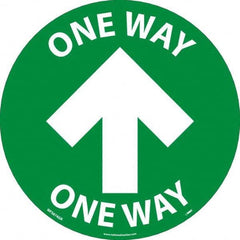 NMC - "One Way" Adhesive-Backed Floor Sign - USA Tool & Supply