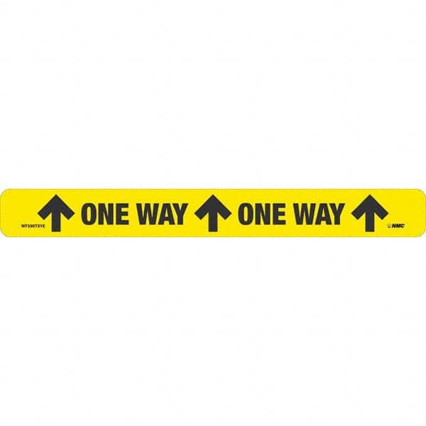 NMC - "One Way" Adhesive-Backed Floor Sign - USA Tool & Supply