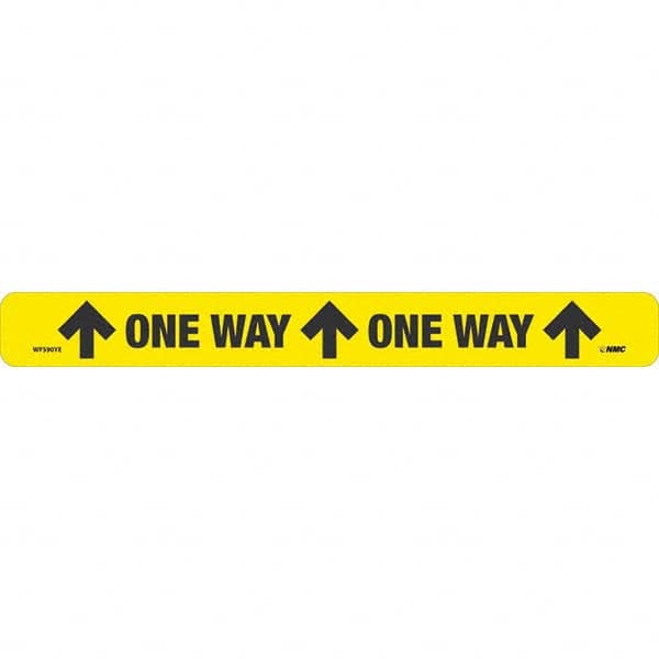 NMC - "One Way" Adhesive-Backed Floor Sign - USA Tool & Supply