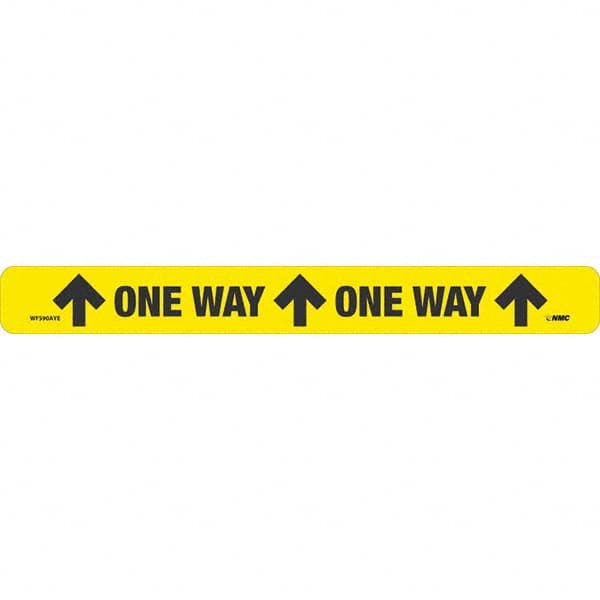 NMC - "One Way" Adhesive-Backed Floor Sign - USA Tool & Supply