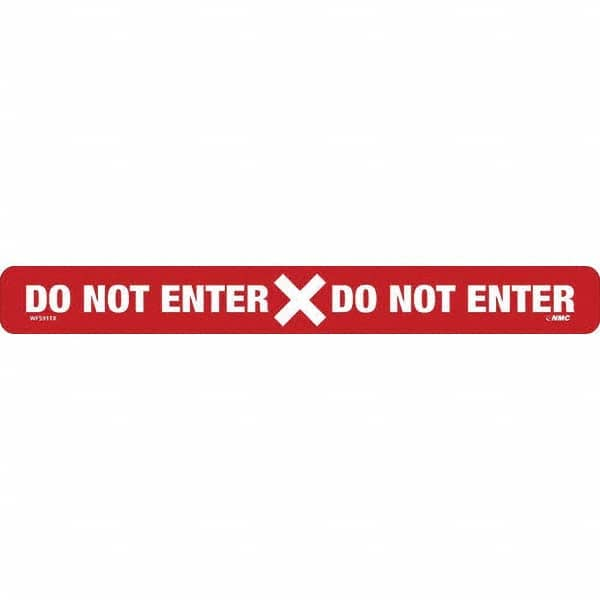 NMC - "Do Not Enter" Adhesive-Backed Floor Sign - USA Tool & Supply