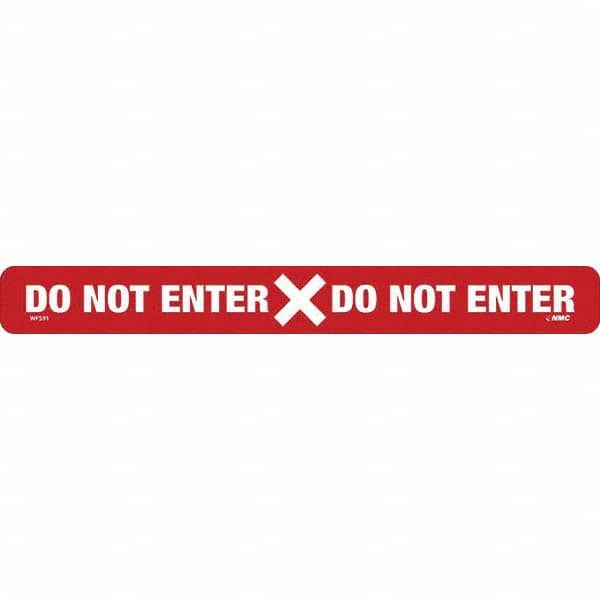 NMC - "Do Not Enter" Adhesive-Backed Floor Sign - USA Tool & Supply