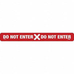 NMC - "Do Not Enter" Adhesive-Backed Floor Sign - USA Tool & Supply