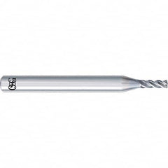 OSG - 12mm Diam 4 Flute Solid Carbide 0.5mm Corner Radius End Mill - USA Tool & Supply
