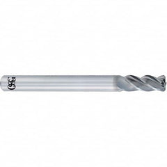OSG - 7/16" Diam 4 Flute Solid Carbide 0.003" Corner Radius End Mill - USA Tool & Supply