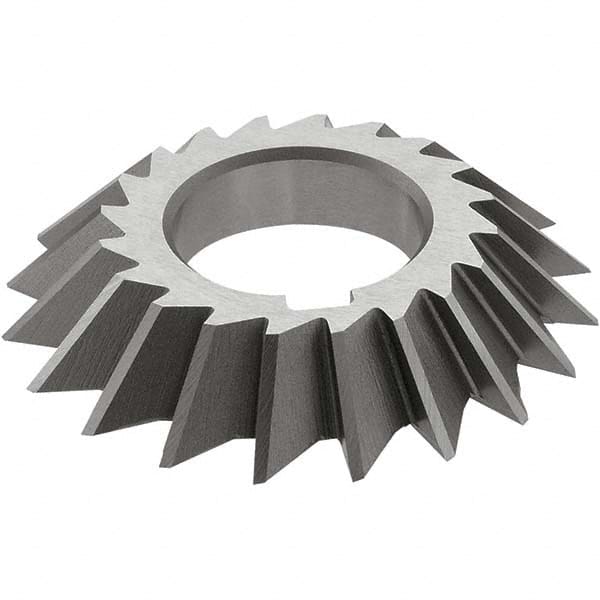 Keo - 5 x 1" 60° 20-Tooth High Speed Steel Single-Angle Cutter - USA Tool & Supply