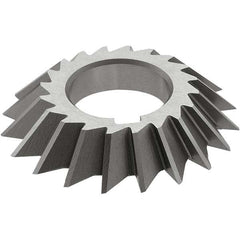Keo - 5 x 1" 60° 20-Tooth High Speed Steel Single-Angle Cutter - USA Tool & Supply