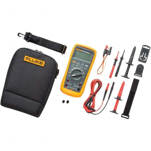 Fluke - Multimeters Multimeter Type: Digital; Digital Clamp Measures: Voltage; Resistance; Frequency; Capacitance; Diode Test; Continuity; Temperature - USA Tool & Supply