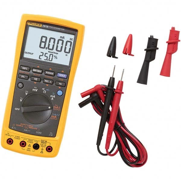 Fluke - Multimeters Multimeter Type: Digital Measures: Continuity; Diode Test; Frequency; Resistance; Voltage - USA Tool & Supply