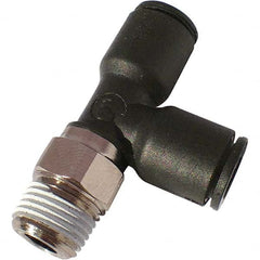 Legris - Plastic Push-To-Connect Tube Fittings Type: Male Run Tee Tube Outside Diameter (Inch): 3/16 - USA Tool & Supply