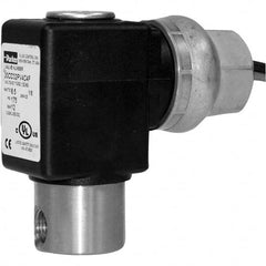 Parker - 24 VDC 1/8" NPT Port Stainless Steel Two-Way Direct Acting Solenoid Valve - USA Tool & Supply