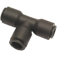 Legris - Plastic Push-To-Connect Tube Fittings Type: Union Tee Tube Outside Diameter (mm): 8 x 10 - USA Tool & Supply