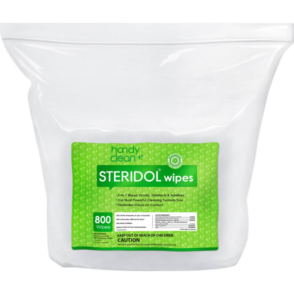 GoodEarth - Wipes; Type: Disinfectant ; Sheet Length (Inch): 7 ; Sheet Width (Inch): 6 ; Sheets per Package: 800 ; Color: White - Exact Industrial Supply