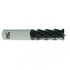 1" Dia. - 4" OAL - TIAlN CBD - .125 CR- Roughing End Mill - 4 FL - USA Tool & Supply