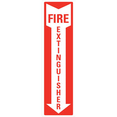 Lyle Signs - "Fire Extinguisher", 4" Wide x 14" High, Reflective Safety Sign - Exact Industrial Supply