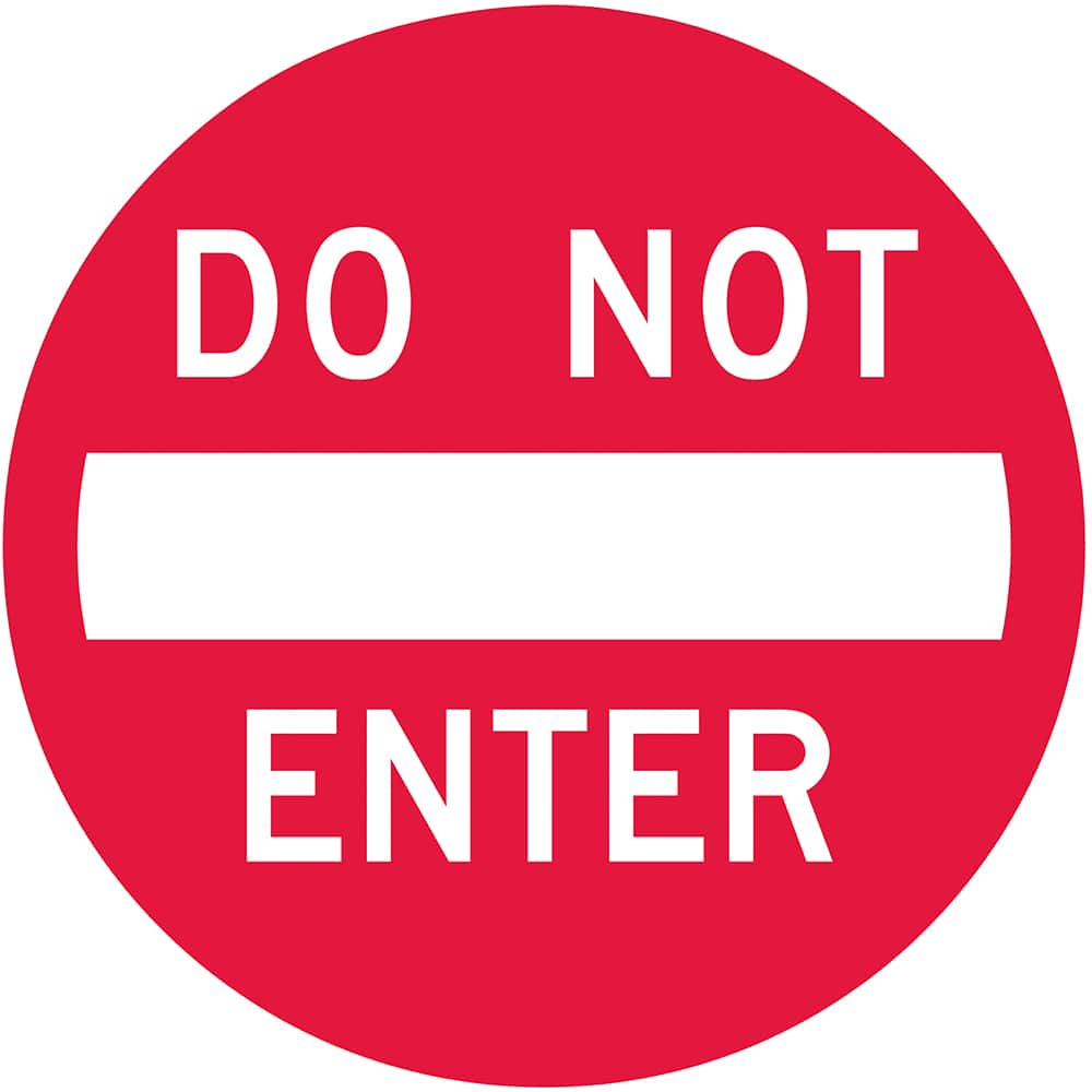 Lyle Signs - "Do Not Enter", 24" x 24", High-Intensity Reflective Aluminum Sign - Exact Industrial Supply