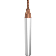 Guhring - Micro Diver 0.8mm Diam 3-Flute Carbide 0.016mm Corner Chamfer End Mill - Exact Industrial Supply