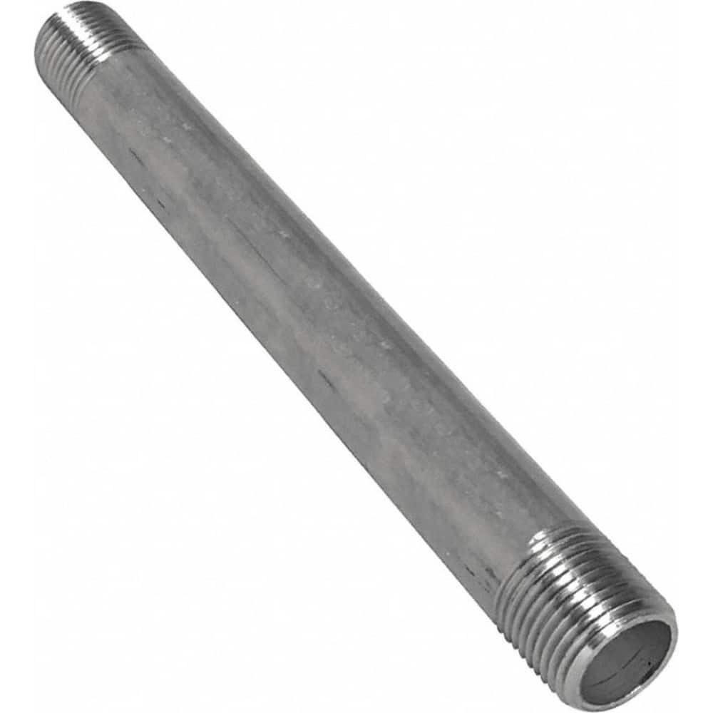 Guardian Worldwide - Stainless Steel Pipe Nipples & Pipe; Style: Threaded ; Pipe Size: 1/4 (Inch); Length (Inch): 18 ; Material Grade: 304/304L ; Schedule: 40 - Exact Industrial Supply