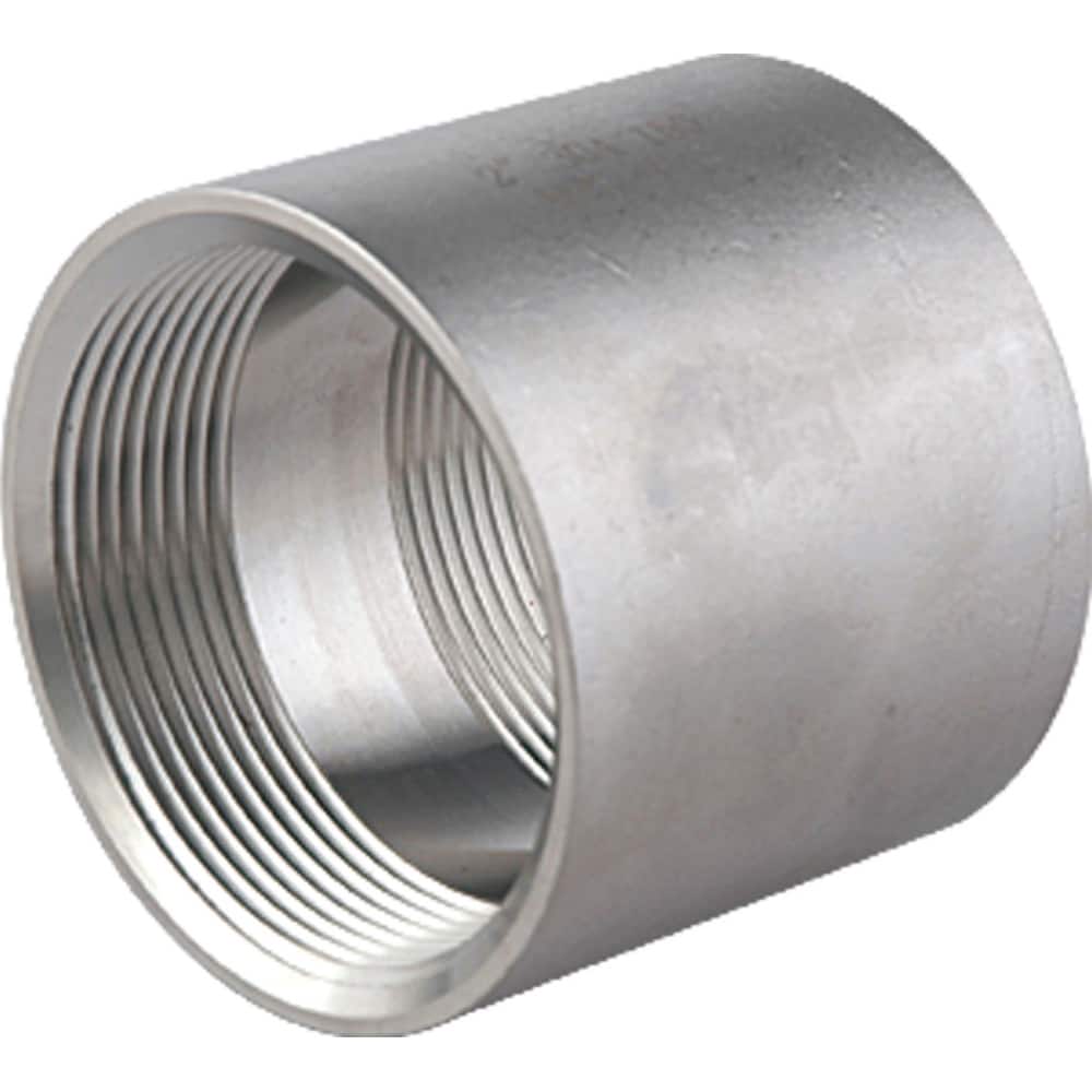 Guardian Worldwide - Stainless Steel Pipe Fittings; Type: Full Coupling ; Fitting Size: 1-1/4 ; End Connections: FNPT x FNPT ; Material Grade: 304 ; Pressure Rating (psi): 150 ; Length (Inch): 2 - Exact Industrial Supply