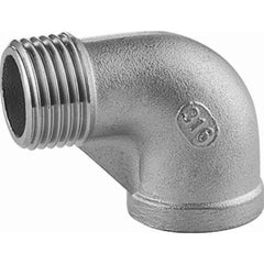 Guardian Worldwide - Stainless Steel Pipe Fittings; Type: 90? Street Elbow ; Fitting Size: 1 ; End Connections: MNPT x FNPT ; Material Grade: 316 ; Pressure Rating (psi): 150 - Exact Industrial Supply