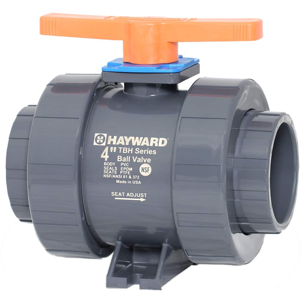 Hayward - Ball Valves; Type: Ball Valve ; Pipe Size (mm): 76.20 ; Pipe Size (Inch): 3 ; Tube Outside Diameter (Inch): 3 ; Material: PVC ; Style: True Union - Exact Industrial Supply