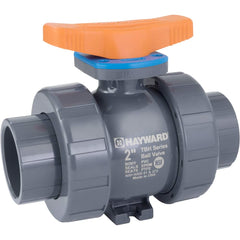 Hayward - Ball Valves; Type: Ball Valve ; Pipe Size (mm): 31.75 ; Pipe Size (Inch): 1-1/4 ; Tube Outside Diameter (Inch): 1-1/4 ; Material: PVC ; Style: True Union - Exact Industrial Supply
