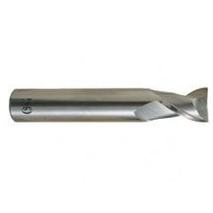 3/4 Dia. x 4 Overall Length 2-Flute .090 C/R Solid Carbide SE End Mill-Round Shank-Center Cutting-Uncoated - USA Tool & Supply