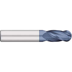 Titan USA - Ball End Mills; Mill Diameter (mm): 12.00 ; Mill Diameter (Decimal Inch): 0.4724 ; Number of Flutes: 4 ; Length of Cut (mm): 25.0000 ; Length of Cut (Decimal Inch): 0.9843 ; Material: Solid Carbide - Exact Industrial Supply