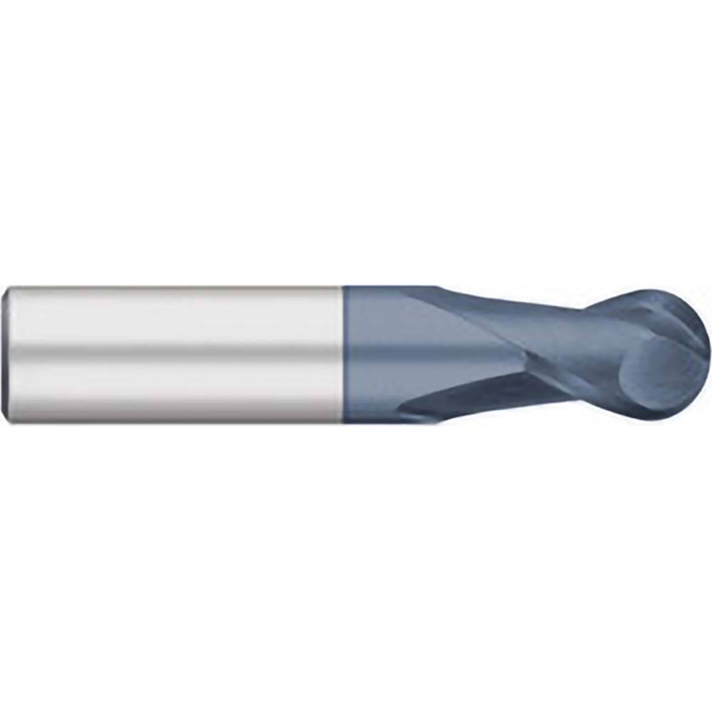 Titan USA - Ball End Mills; Mill Diameter (Inch): 1 ; Mill Diameter (Decimal Inch): 1.0000 ; Number of Flutes: 2 ; Length of Cut (Inch): 1-1/4 ; Length of Cut (Decimal Inch): 1.2500 ; Material: Solid Carbide - Exact Industrial Supply
