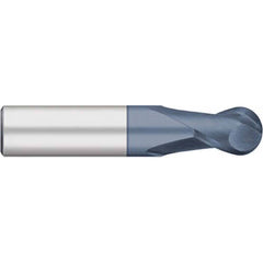 Titan USA - Ball End Mills; Mill Diameter (Inch): 1 ; Mill Diameter (Decimal Inch): 1.0000 ; Number of Flutes: 2 ; Length of Cut (Inch): 1-1/4 ; Length of Cut (Decimal Inch): 1.2500 ; Material: Solid Carbide - Exact Industrial Supply