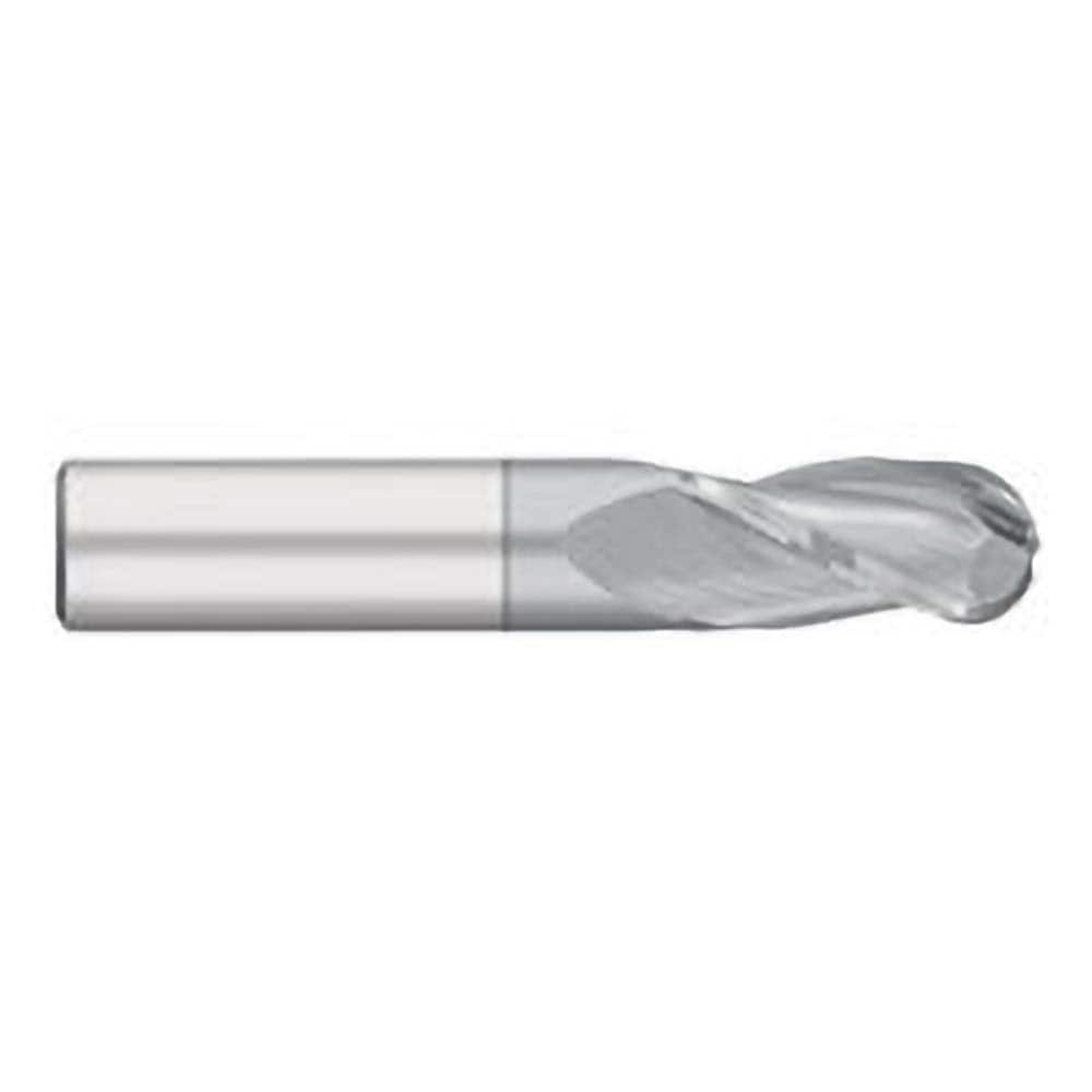 Titan USA - Ball End Mills; Mill Diameter (Decimal Inch): 0.4531 ; Number of Flutes: 3 ; Length of Cut (Inch): 1 ; Length of Cut (Decimal Inch): 1.0000 ; Material: Solid Carbide ; Overall Length (Inch): 3 - Exact Industrial Supply