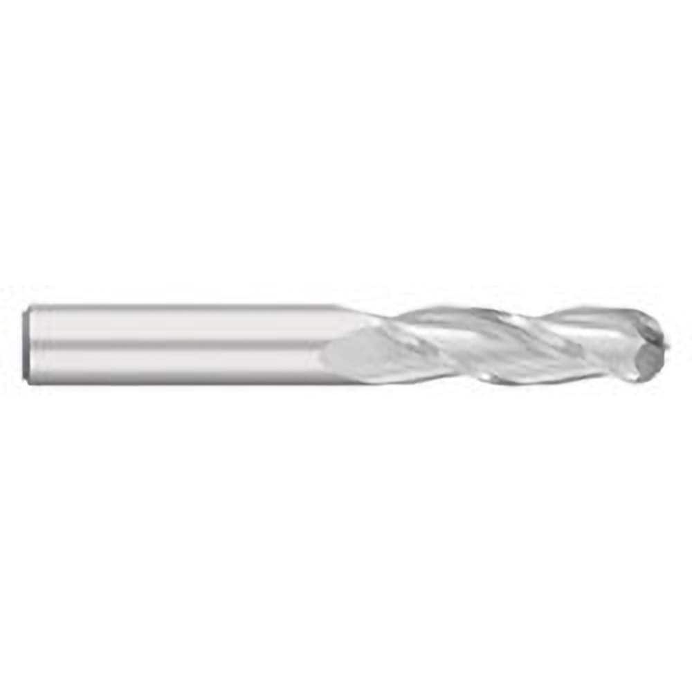 Titan USA - Ball End Mills; Mill Diameter (Inch): 1/2 ; Mill Diameter (Decimal Inch): 0.5000 ; Number of Flutes: 3 ; Length of Cut (Inch): 2 ; Length of Cut (Decimal Inch): 2.0000 ; Material: Solid Carbide - Exact Industrial Supply