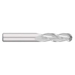 Titan USA - Ball End Mills; Mill Diameter (Inch): 1/2 ; Mill Diameter (Decimal Inch): 0.5000 ; Number of Flutes: 3 ; Length of Cut (Inch): 2 ; Length of Cut (Decimal Inch): 2.0000 ; Material: Solid Carbide - Exact Industrial Supply