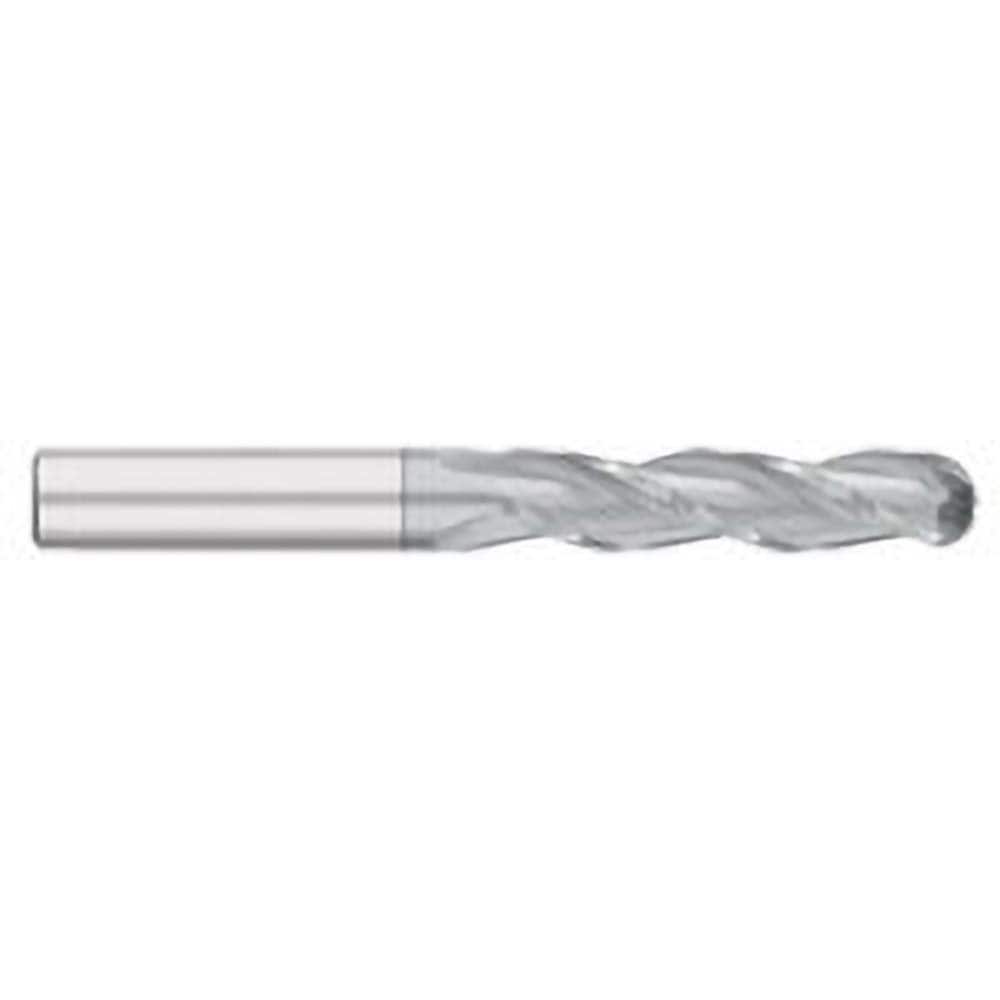 Titan USA - Ball End Mills; Mill Diameter (Inch): 7/16 ; Mill Diameter (Decimal Inch): 0.4375 ; Number of Flutes: 3 ; Length of Cut (Inch): 3 ; Length of Cut (Decimal Inch): 3.0000 ; Material: Solid Carbide - Exact Industrial Supply