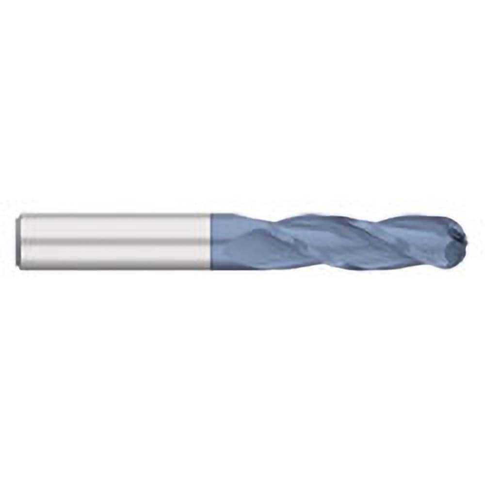 Titan USA - Ball End Mills; Mill Diameter (Inch): 3/4 ; Mill Diameter (Decimal Inch): 0.7500 ; Number of Flutes: 3 ; Length of Cut (Inch): 2-1/4 ; Length of Cut (Decimal Inch): 2.2500 ; Material: Solid Carbide - Exact Industrial Supply