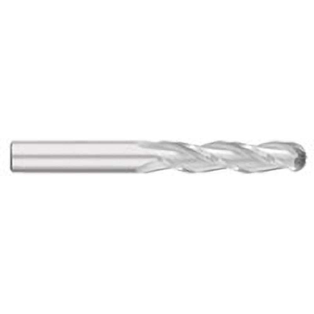 Titan USA - Ball End Mills; Mill Diameter (Inch): 7/16 ; Mill Diameter (Decimal Inch): 0.4375 ; Number of Flutes: 3 ; Length of Cut (Inch): 3 ; Length of Cut (Decimal Inch): 3.0000 ; Material: Solid Carbide - Exact Industrial Supply