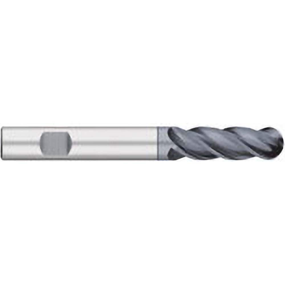 Titan USA - Ball End Mills; Mill Diameter (Inch): 5/8 ; Mill Diameter (Decimal Inch): 0.6250 ; Number of Flutes: 4 ; Length of Cut (Inch): 2-1/4 ; Length of Cut (Decimal Inch): 2.2500 ; Material: Solid Carbide - Exact Industrial Supply