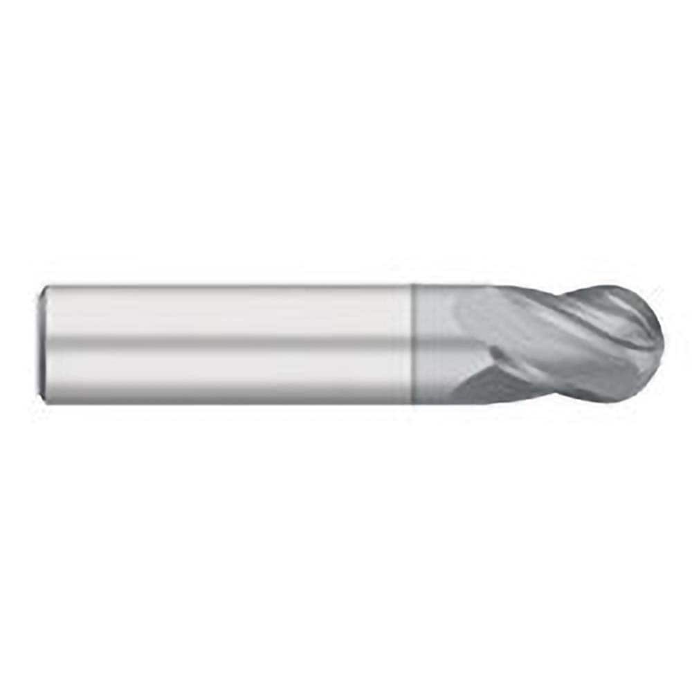 Titan USA - Ball End Mills; Mill Diameter (Inch): 1 ; Mill Diameter (Decimal Inch): 1.0000 ; Number of Flutes: 4 ; Length of Cut (Inch): 1-1/4 ; Length of Cut (Decimal Inch): 1.2500 ; Material: Solid Carbide - Exact Industrial Supply